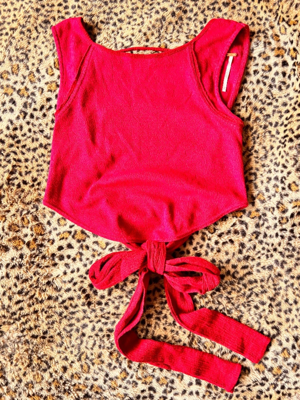 Fuschia Pink Strappy Back Top